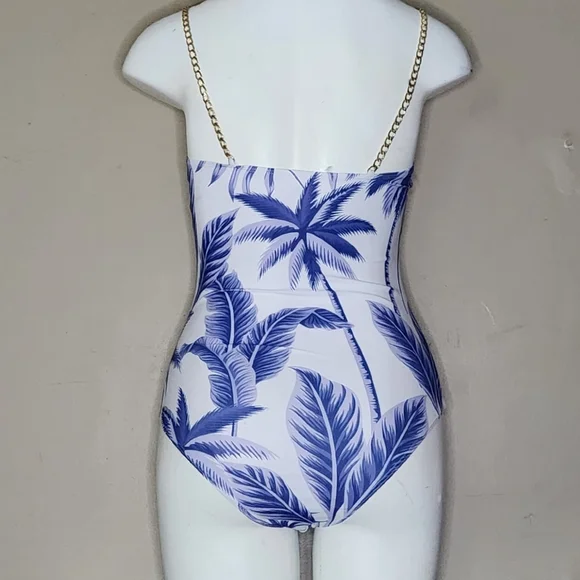 Shein Tropical Underwire Chain Strap Swimsuit - Size Small - Picture 5 of 15